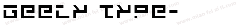 GEELY TYPE字体转换
